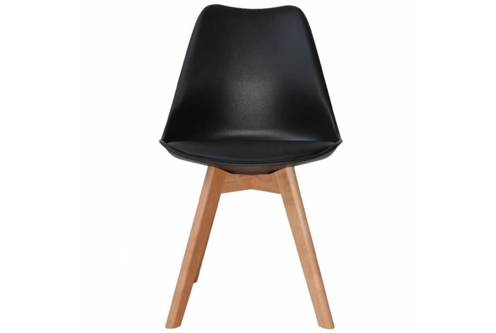 PACK 4 CHAISES NEW TOWER WOOD NOIRES - Chaise Tower 