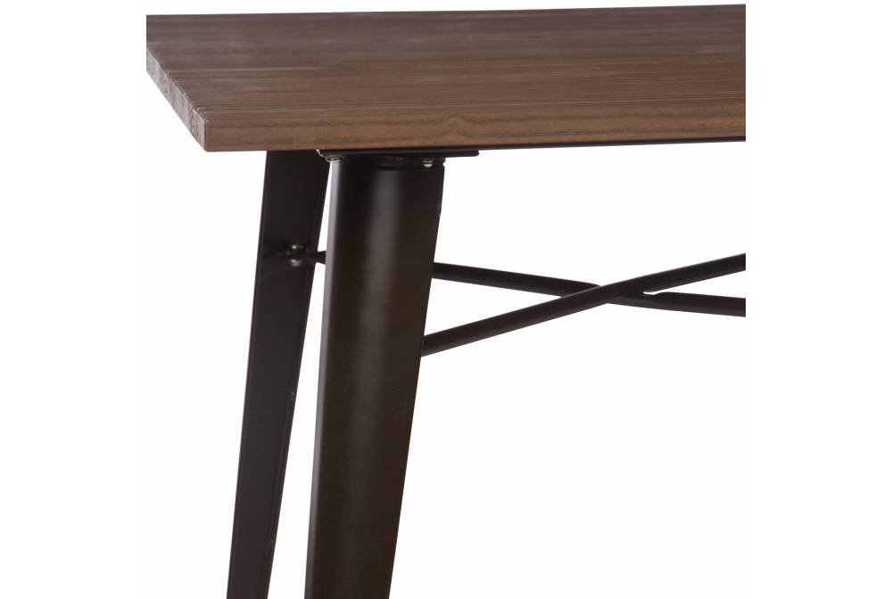 TABLE LANK WOOD 80X80 - Tables 