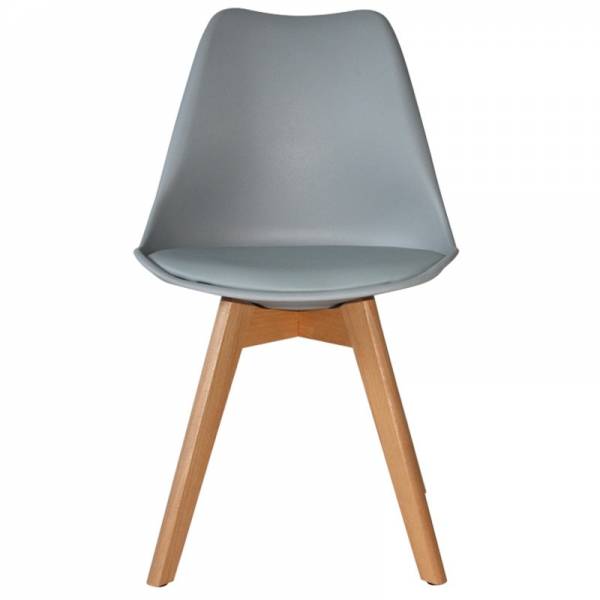 PACK 4 CHAISES NEW TOWER WOOD GRIS - Chaise Tower 