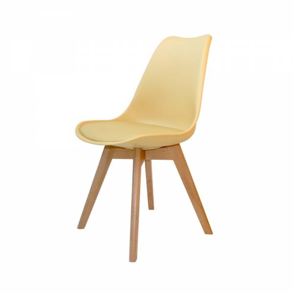 PACK 4 CHAISES NEW TOWER WOOD VAINILLE - Chaise Tower 