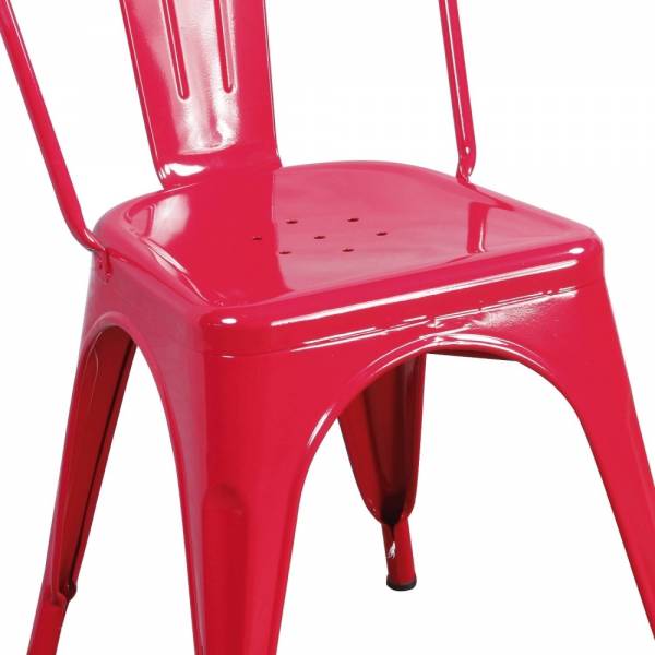 PACK 4 CHAISES LANK ROUGES