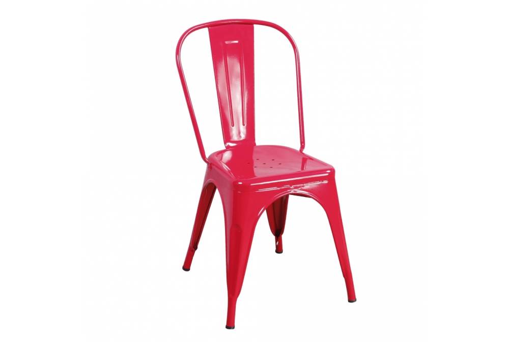PACK 4 CHAISES LANK ROUGES