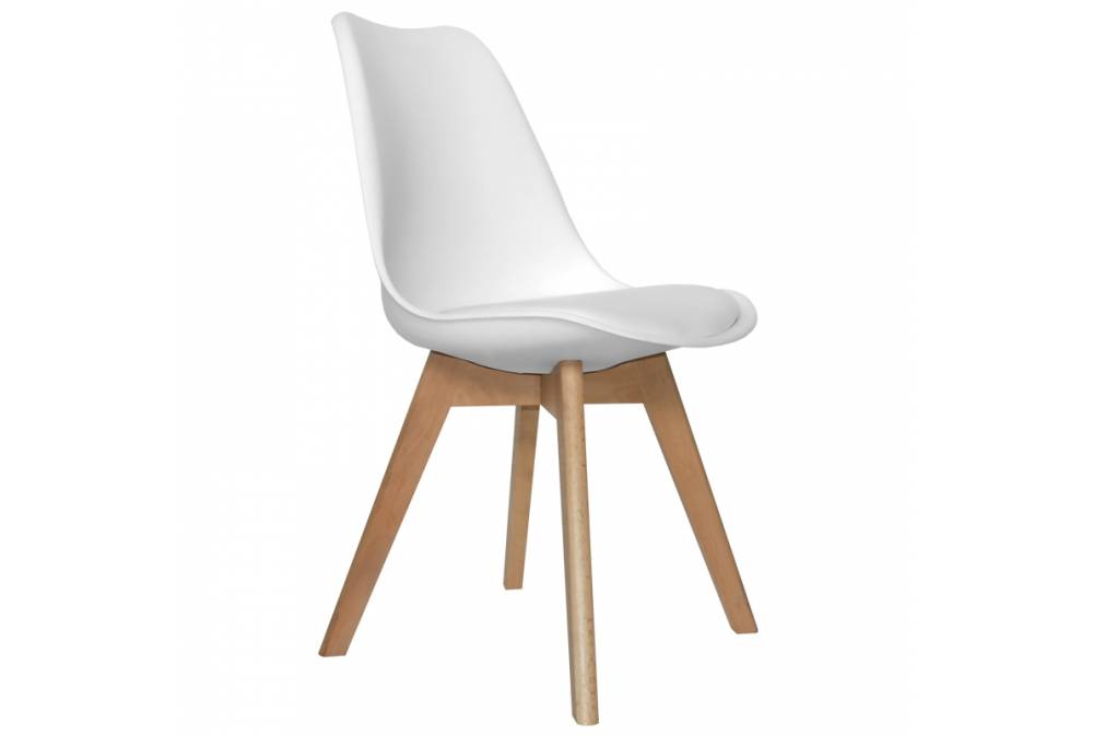 PACK 4 CHAISES NEW TOWER WOOD BLANCH - Packs de Chaises 