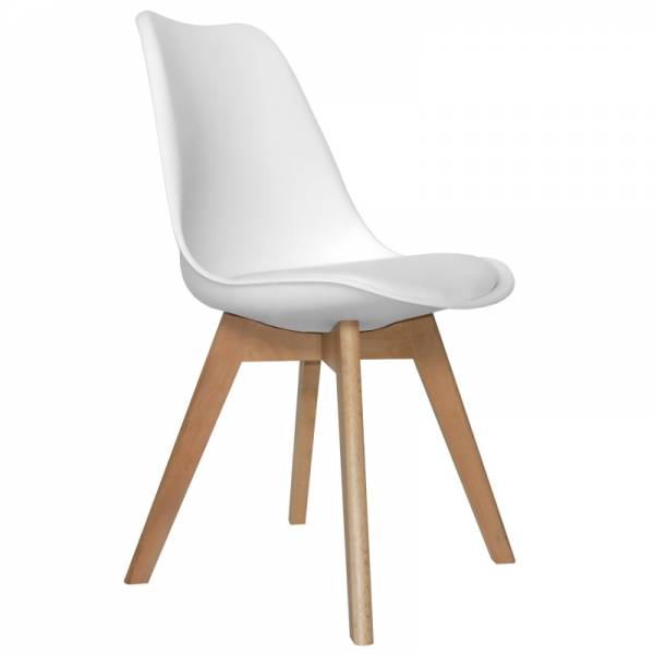 PACK 4 CHAISES NEW TOWER WOOD BLANCH - Packs de Chaises 